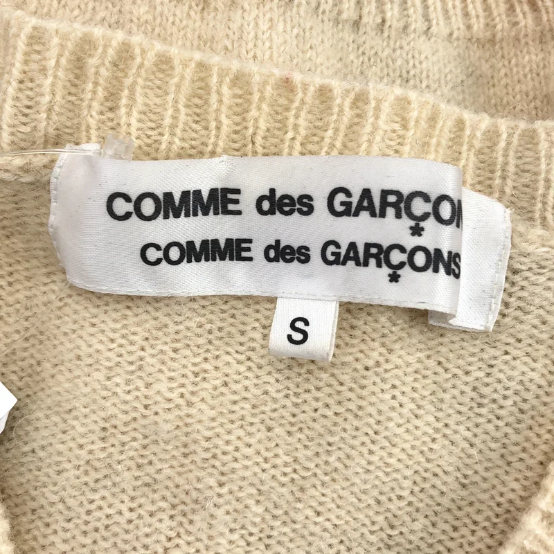 COMME des GARCONS COMME des GARCONS / コムコム | 2005AW | ウール クロシェ編み エンブロイダリー ニット カーディガン | S | レディース