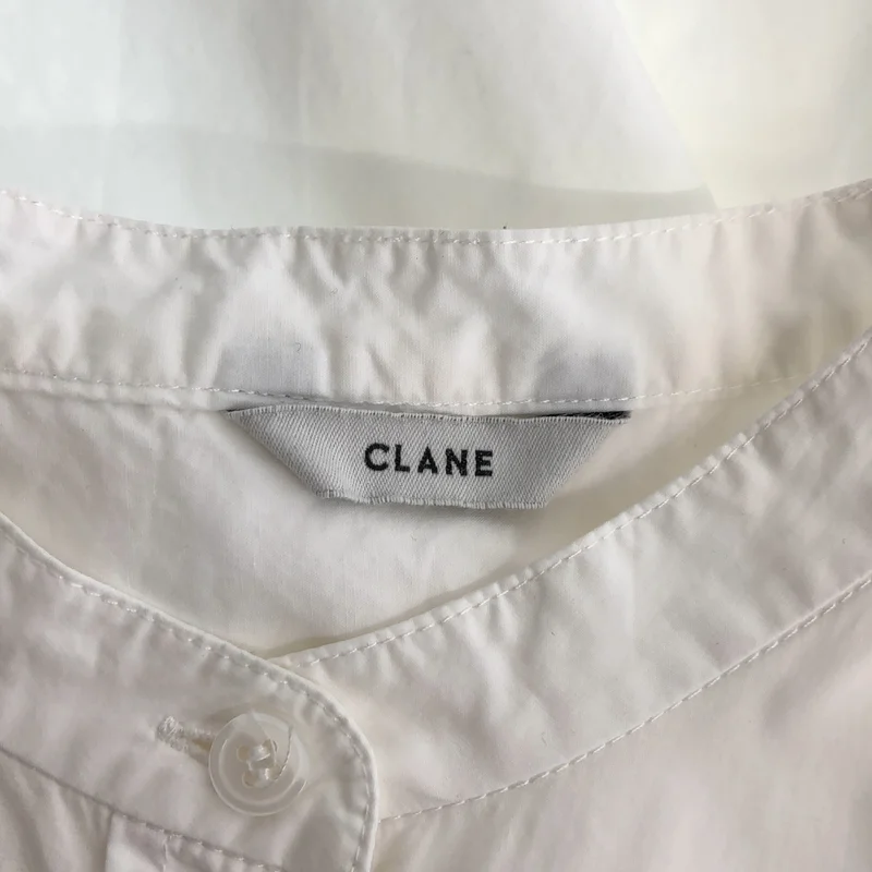 CLANE / クラネ | STAND COLLAR WIDE BOX SHIRT スタンドカラー ワイドボックスシャツ | 1 | レディース
