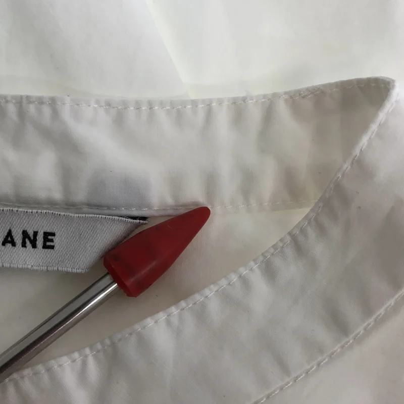 CLANE / クラネ | STAND COLLAR WIDE BOX SHIRT スタンドカラー ワイドボックスシャツ | 1 | レディース