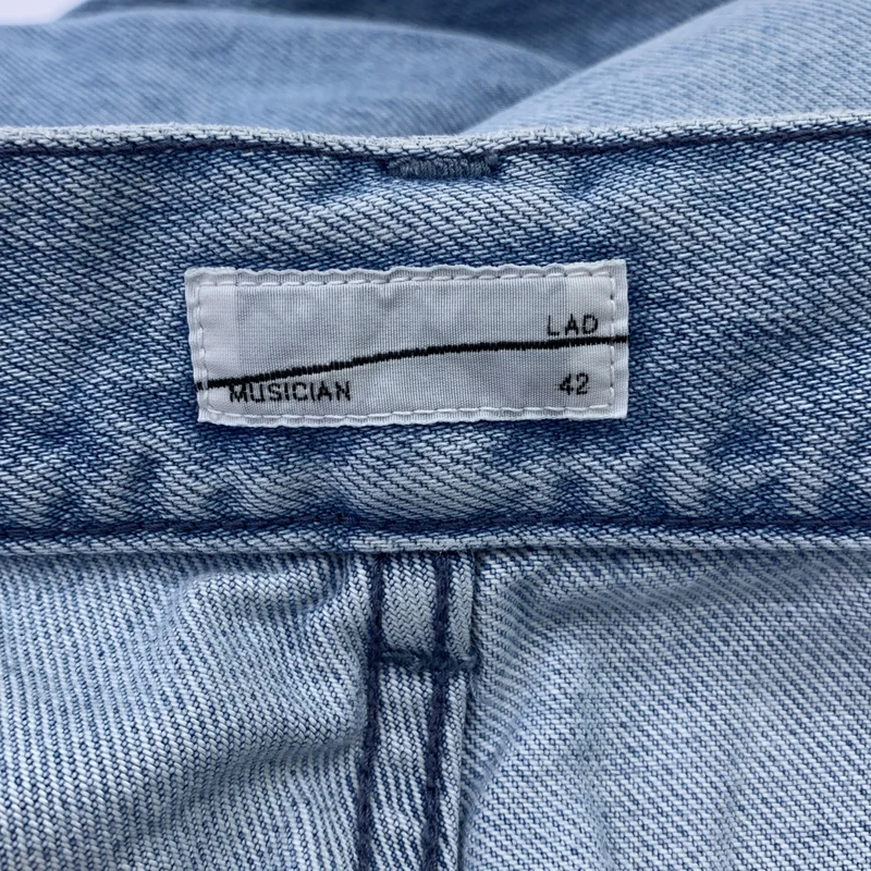 LAD MUSICIAN / ラッドミュージシャン | 12oz FLAT DENIM TAPERED BAGGY PANTS バギーデニムパンツ | 42 | メンズ