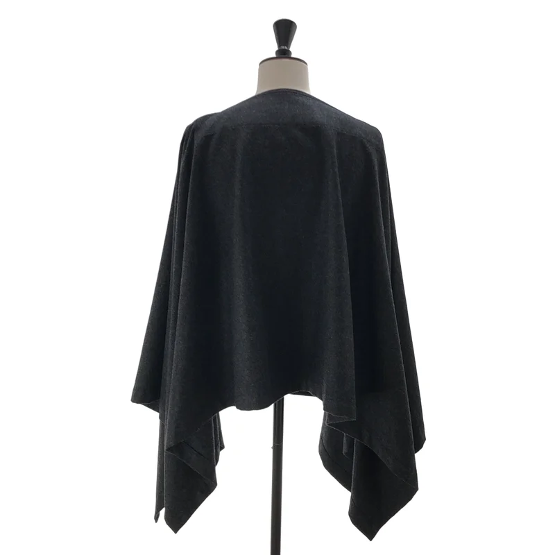 COMME des GARCONS HOMME DEUX / コムデギャルソンオムドゥ | 2023AW | ウール混 ポンチョ  DL-K801 |