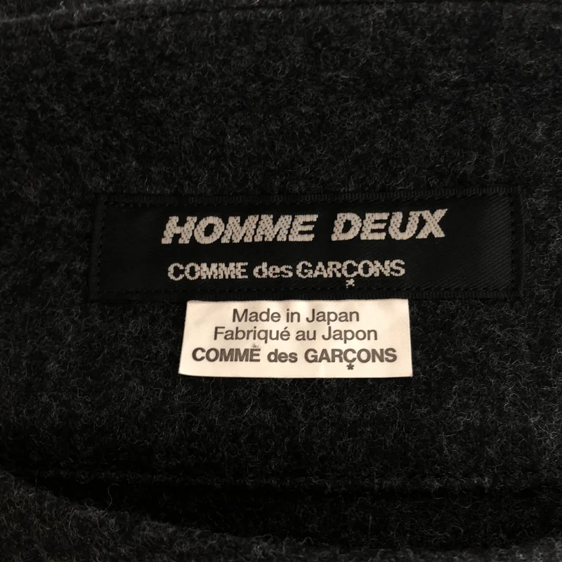 COMME des GARCONS HOMME DEUX / コムデギャルソンオムドゥ | 2023AW | ウール混 ポンチョ  DL-K801 |