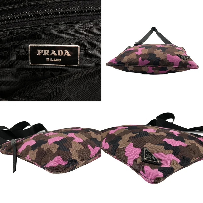 PRADA / プラダ | 総柄 カモフラージュ ロゴプレート サコッシュ ショルダーバッグ / VA0886 |