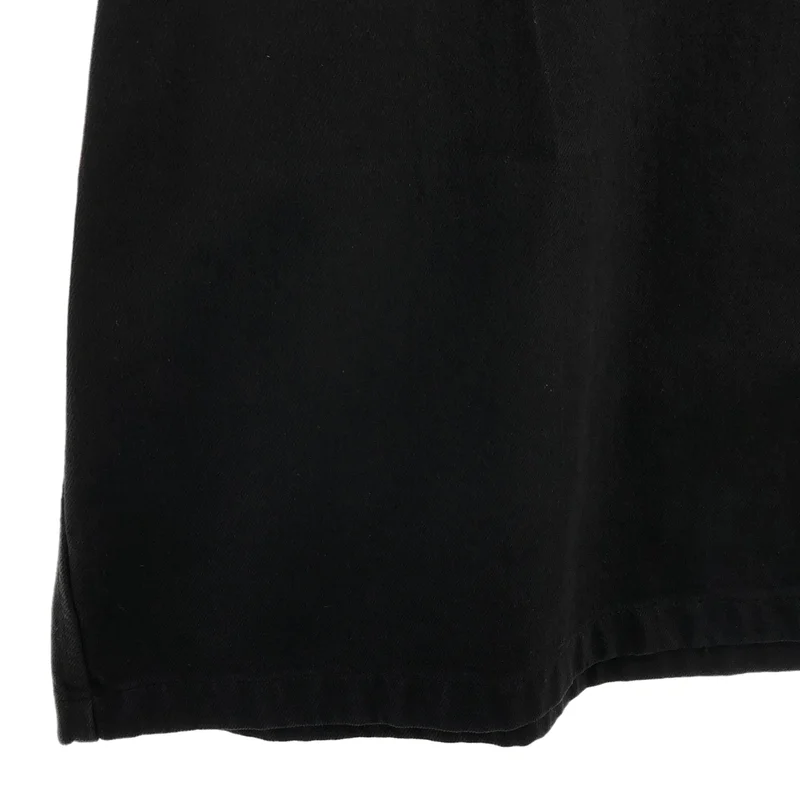 RAF SIMONS / ラフシモンズ | 2023SS | レザーパッチ オーバーサイズ デニム 半袖シャツ | M | メンズ