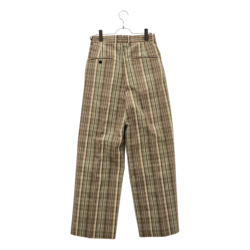 LOEFF / ロエフ | 2026SS | リネン チェック バギーパンツ | 0 | レディース