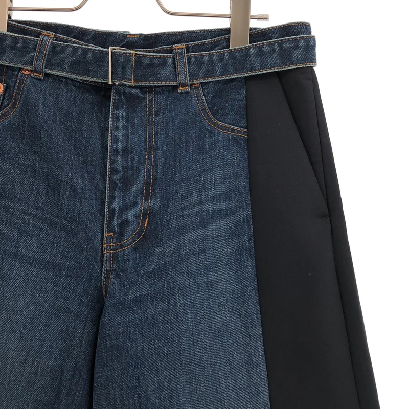 sacai / サカイ | Denim × Suiting Pants デニム スーチングパンツ | 3 | レディース