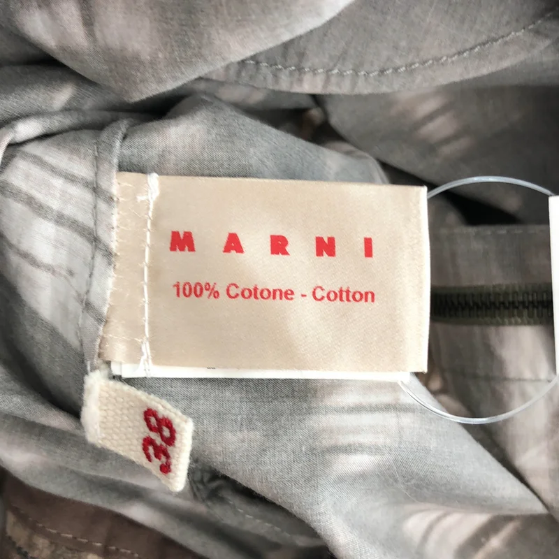MARNI / マルニ | コットン 総柄 フレンチスリーブワンピース | 38 | レディース