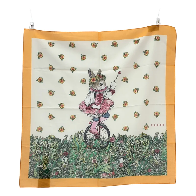 GUCCI / グッチ | 2021Pre | × ヒグチユウコ / コットン ウサギ スカーフ | 60×60 | その他