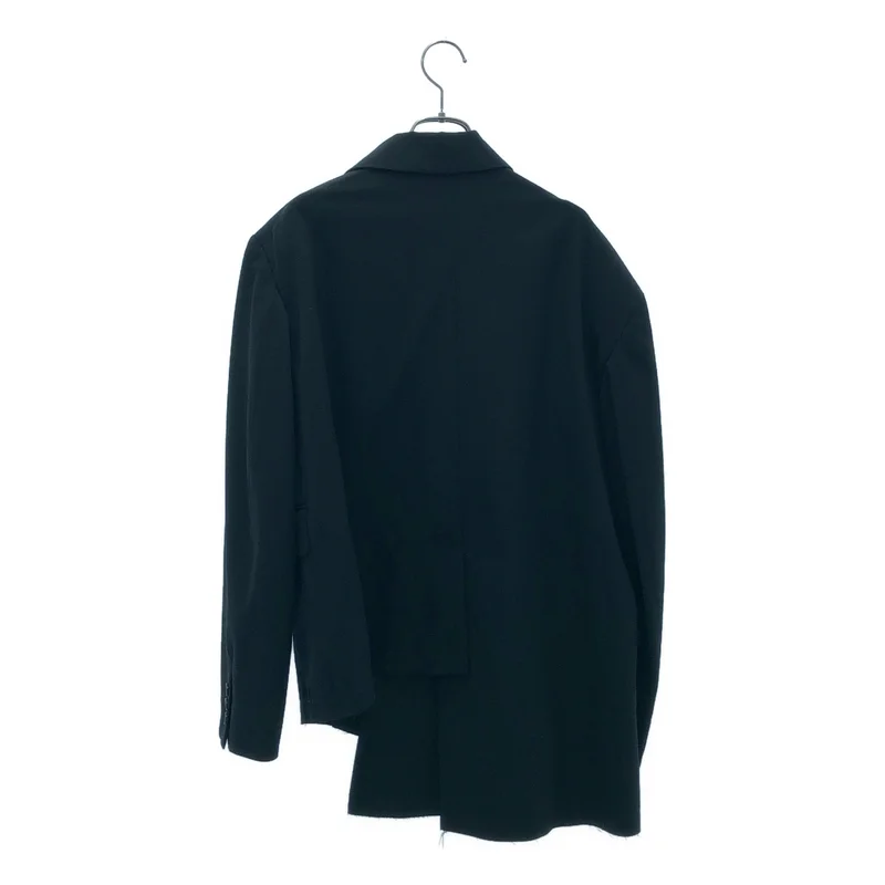 COMME des GARCONS / コムデギャルソン | 2023SS | ウールギャバ アシンメトリー テーラードジャケット | S | レディース