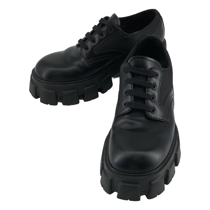 PRADA / プラダ | MONOLITH Re-nylon LACE-UP SHOES モノリス ナイロン 切り替え ダービーシューズ | 7 | メンズ