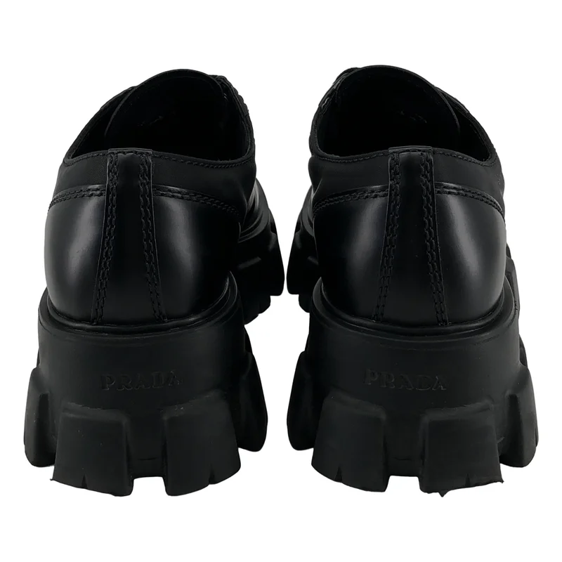 PRADA / プラダ | MONOLITH Re-nylon LACE-UP SHOES モノリス ナイロン 切り替え ダービーシューズ | 7 | メンズ