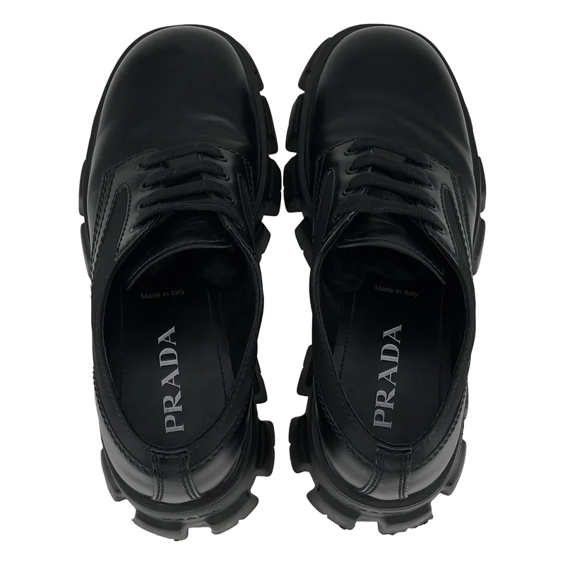PRADA / プラダ | MONOLITH Re-nylon LACE-UP SHOES モノリス ナイロン 切り替え ダービーシューズ | 7 | メンズ