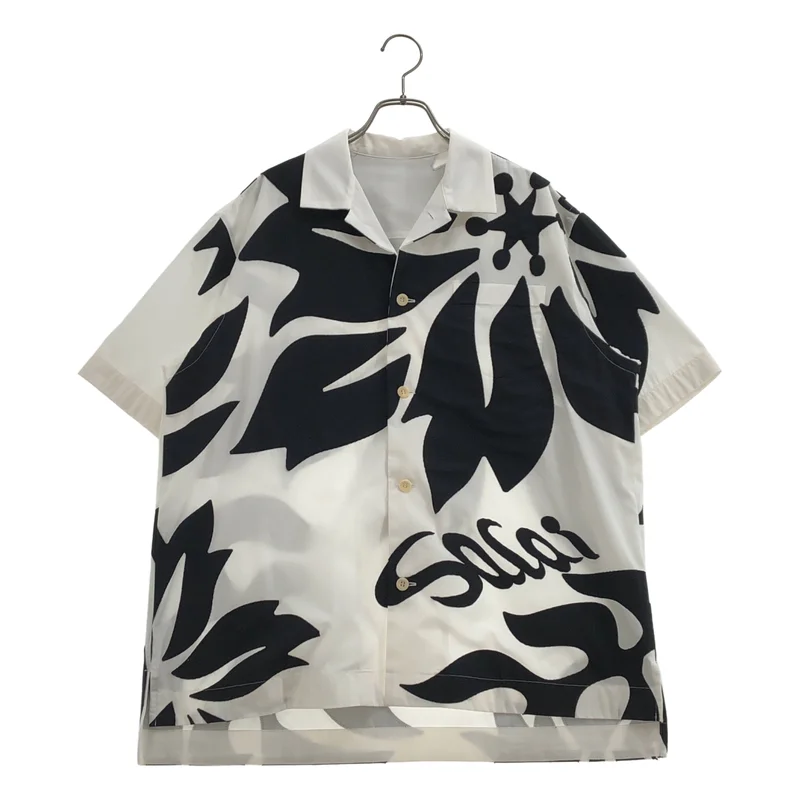 sacai / サカイ | Floral Embroidered Patch Cotton Poplin Shirt シャツ | 2 | メンズ