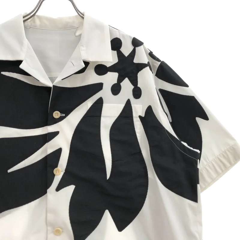 sacai / サカイ | Floral Embroidered Patch Cotton Poplin Shirt シャツ | 2 | メンズ