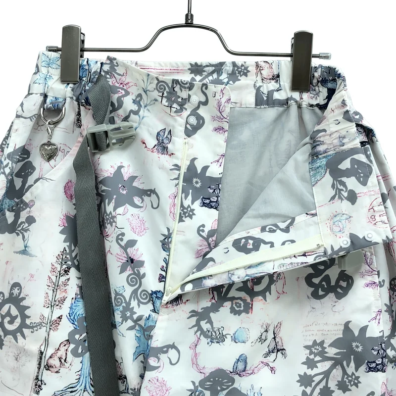rurumu: / 縷縷夢兎るるむう | 2025SS | Unknown Plants printed detachable pants / アンノウンプランツ プリント デタッチャブル カーゴパンツ | M | レディース