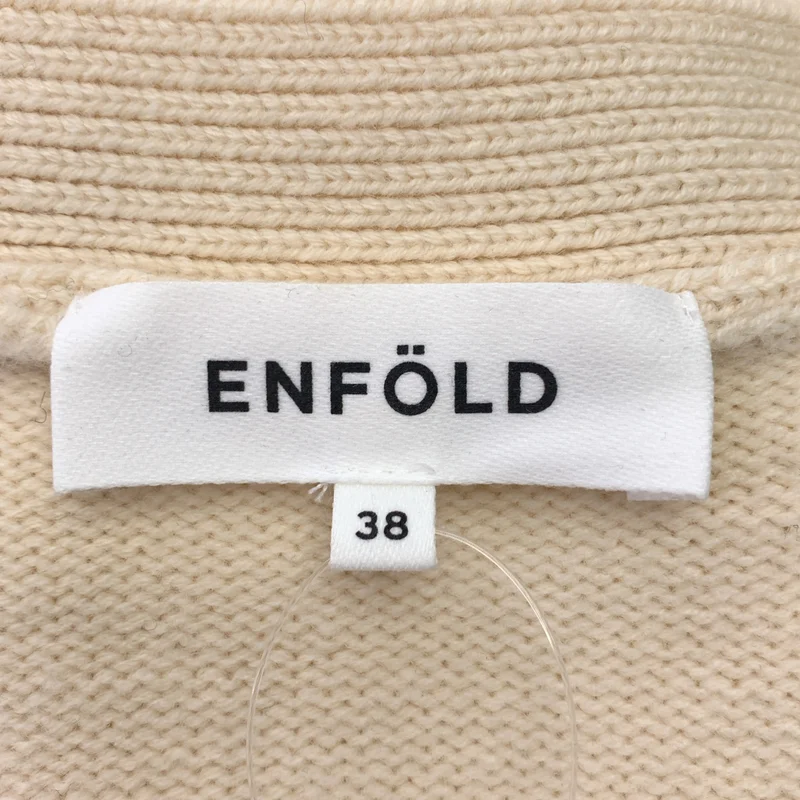 ENFOLD / エンフォルド | メリノウール スリットベストカーディガン | 38 | レディース
