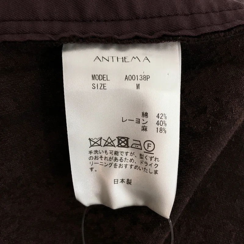 ANTHEM A / アンセムエー | MISTY JACQUARD WESTERN SLACKS / ミスティ ジャガード ウェスタン スラックス | M | メンズ