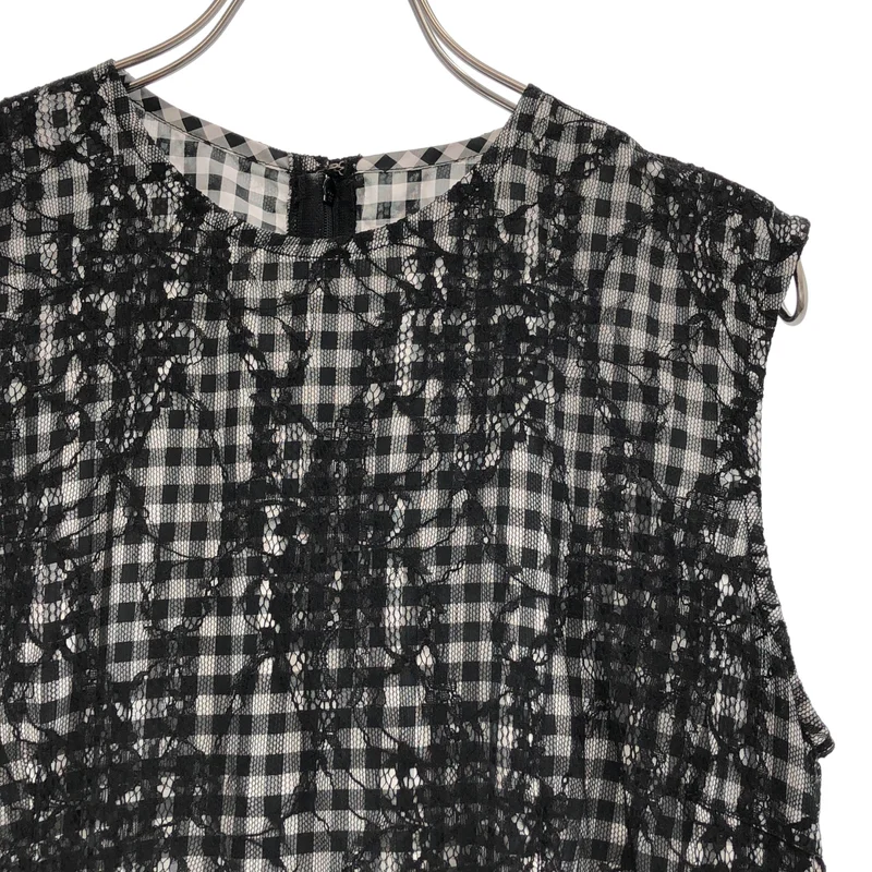 COMME des GARCONS COMME des GARCONS / コムコム | 2012SS | レース ギンガムチェック ノースリーブワンピース | M | レディース