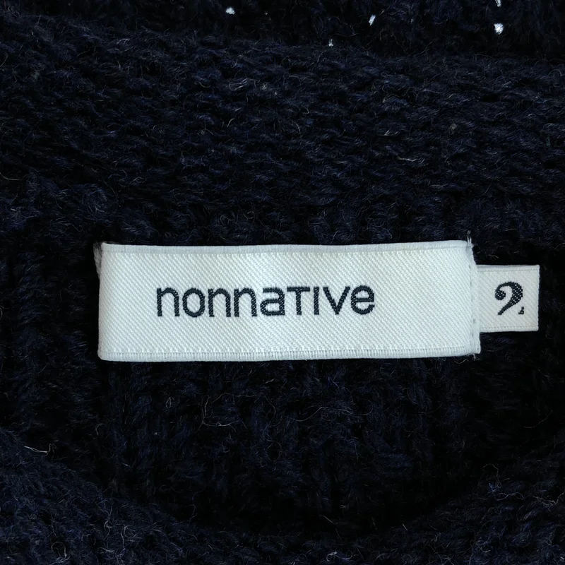 nonnative / ノンネイティブ | SAILOR SWEATER SHETLAND WOOL / シェットランドウール クルーネック フィッシャーマンニット | 2 | メンズ