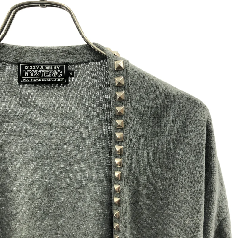 HYSTERIC GLAMOUR / ヒステリックグラマー | スタッズ カーディガン | M | メンズ