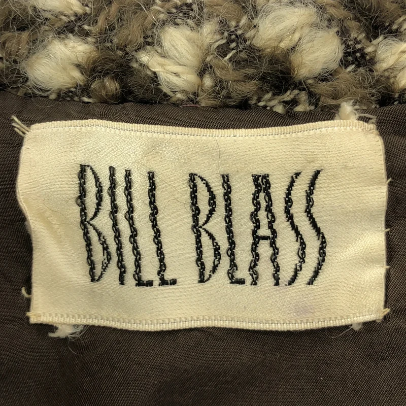 VINTAGE / ヴィンテージ古着 | 1970s | Bill Blass / ウール ツイード ノーカラー ジャケット |