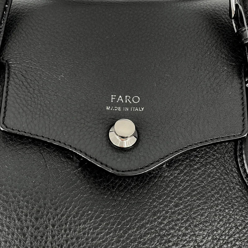 faro / ファーロ | × BEAMS F 別注 FARO FRATELLI / レザー ロゴ フラップ トートバッグ |