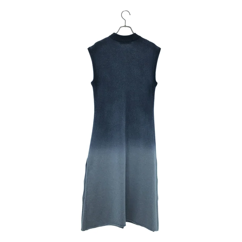 CEDRIC CHARLIER / セドリックシャルリエ | ウール サイドスリット グラデーションニット ノースリーブワンピース | 36 | レディース
