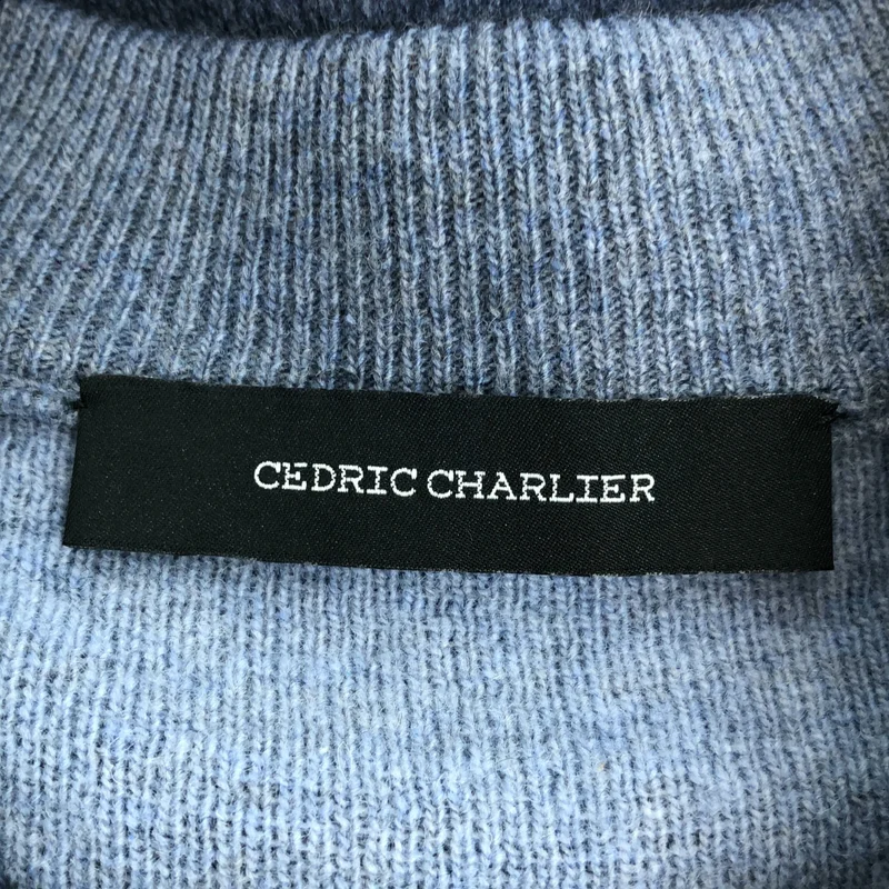 CEDRIC CHARLIER / セドリックシャルリエ | ウール サイドスリット グラデーションニット ノースリーブワンピース | 36 | レディース
