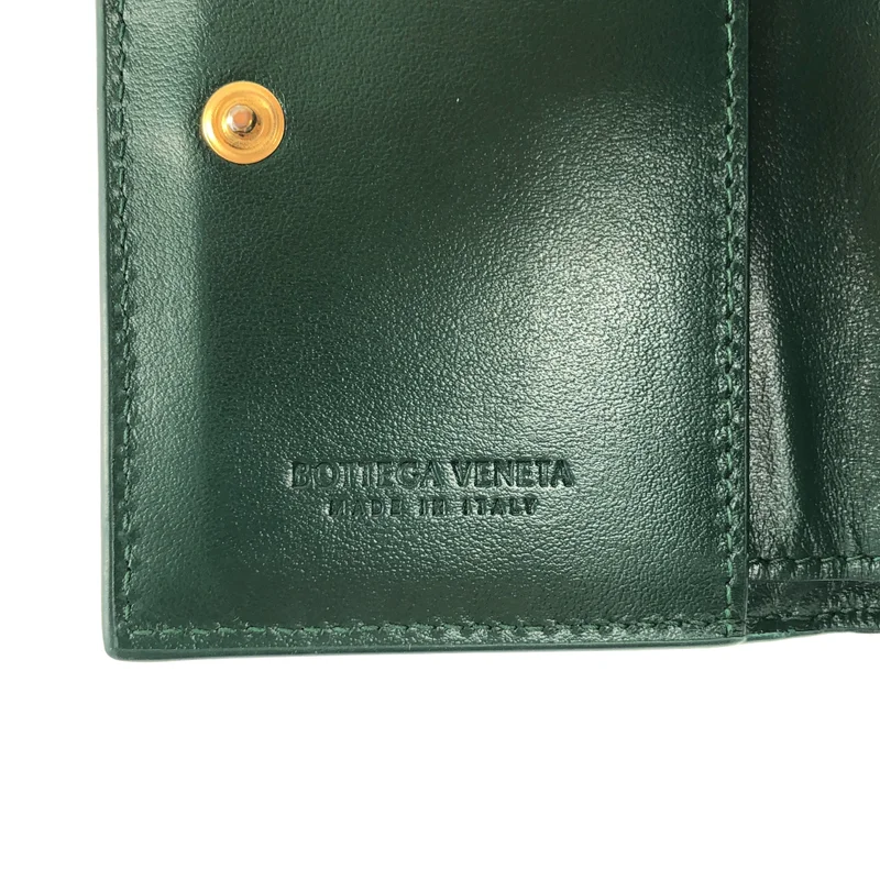BOTTEGA VENETA / ボッテガヴェネタ | カセット マキシイントレチャート レザー 2つ折り ジップウォレット |