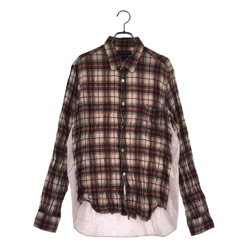 COMME des GARCONS HOMME / コムデギャルソンオム | 2011AW | コットン チェック ワッシャー レギュラーカラー シャツ | S | メンズ