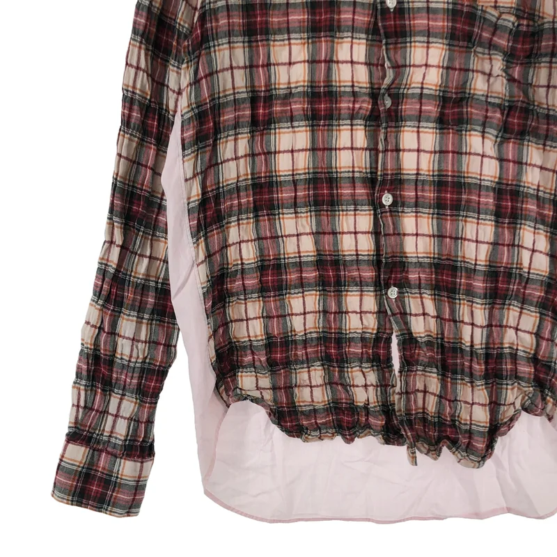 COMME des GARCONS HOMME / コムデギャルソンオム | 2011AW | コットン チェック ワッシャー レギュラーカラー シャツ | S | メンズ