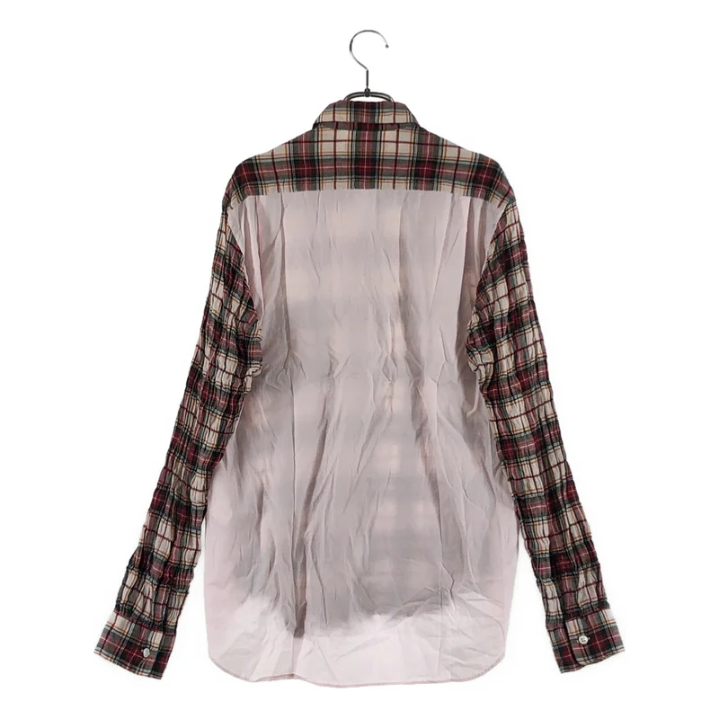 COMME des GARCONS HOMME / コムデギャルソンオム | 2011AW | コットン チェック ワッシャー レギュラーカラー シャツ | S | メンズ