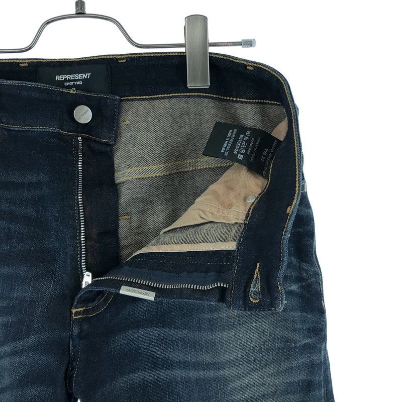 REPRESENT / リプレゼント | ESSENTIAL DENIM / ヴィンテージ加工 エッセンシャル デニムパンツ | 32 | メンズ