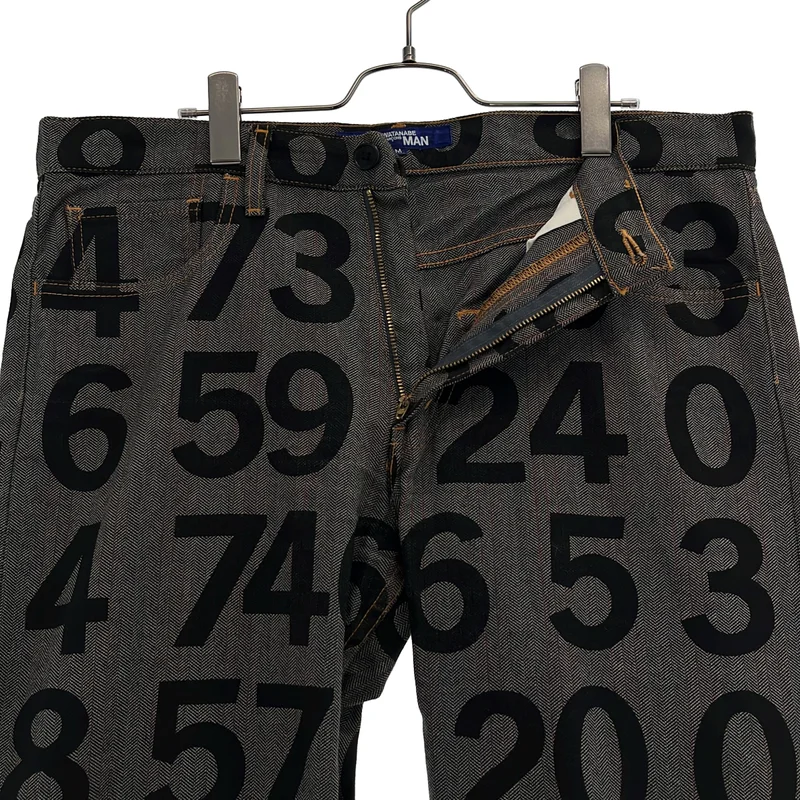JUNYAWATANABE COMMEdesGARCONS MAN / ジュンヤワタナベマン | 2003SS | ナンバリング ストライプ デニムパンツ | M | メンズ