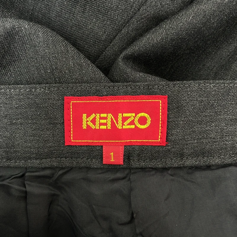 KENZO / ケンゾー | ウール シルク タックパンツ | 1 | レディース