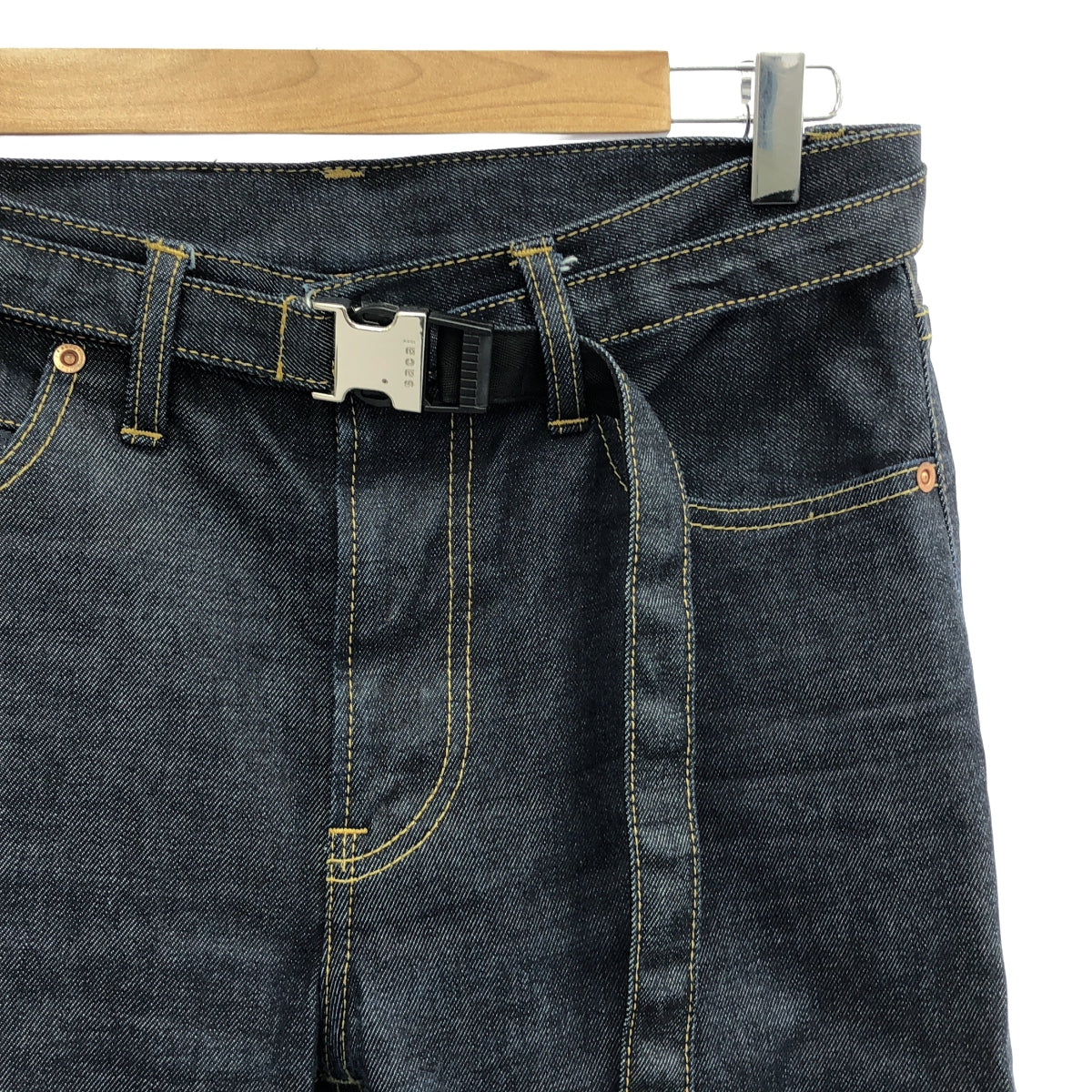 sacai / サカイ | 2023SS | Slim Tapered Denim Pants ベルテッド