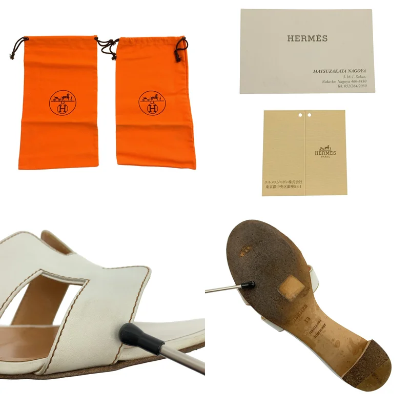 HERMES / エルメス | オアジス Hモチーフ サンダル ミュール | 38 | レディース