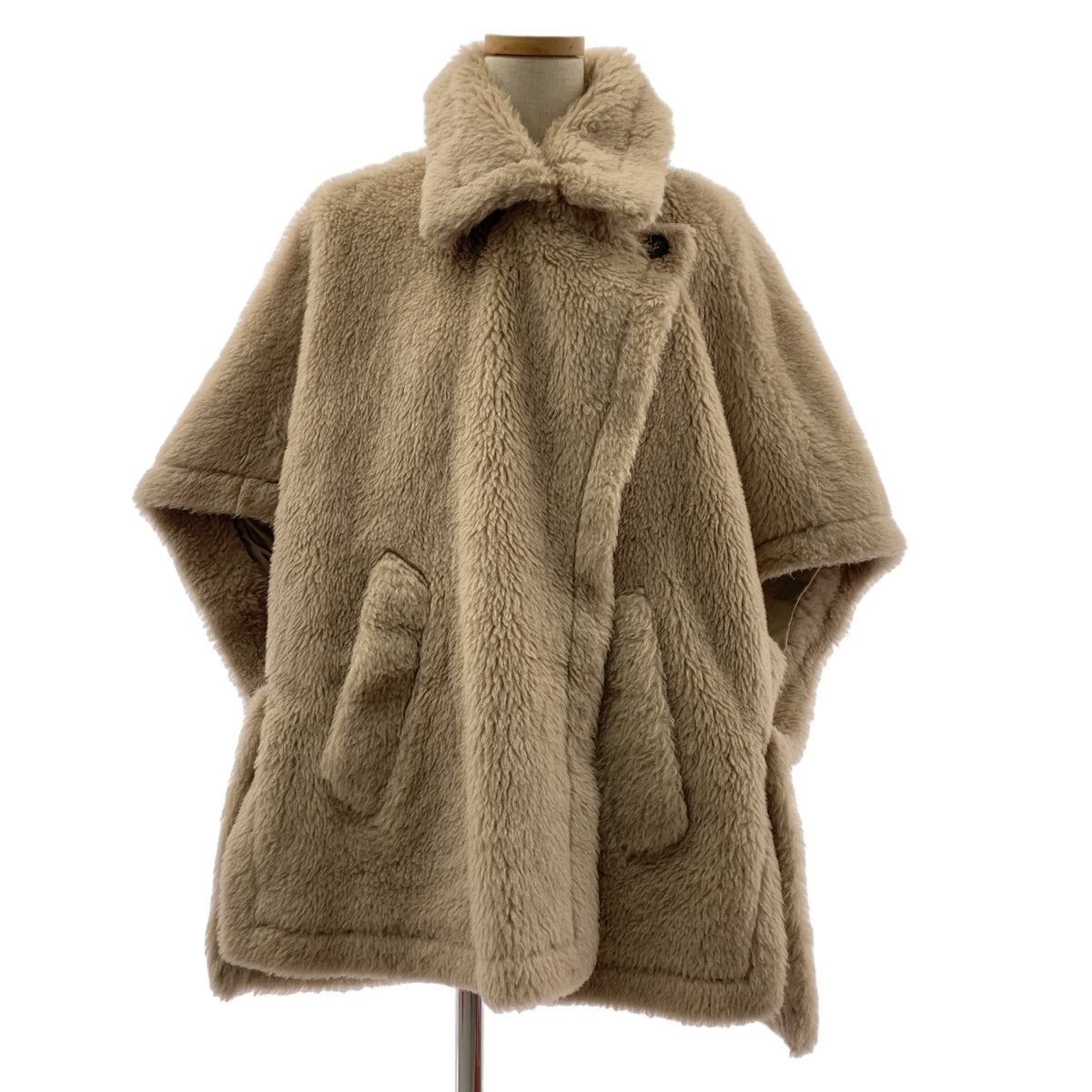 Max Mara テディベア 白タグ アルパカ ウール ロングコート ベージュ 美品】 Max Mara / マックスマーラ | 白タグ / アルパカ テディベア