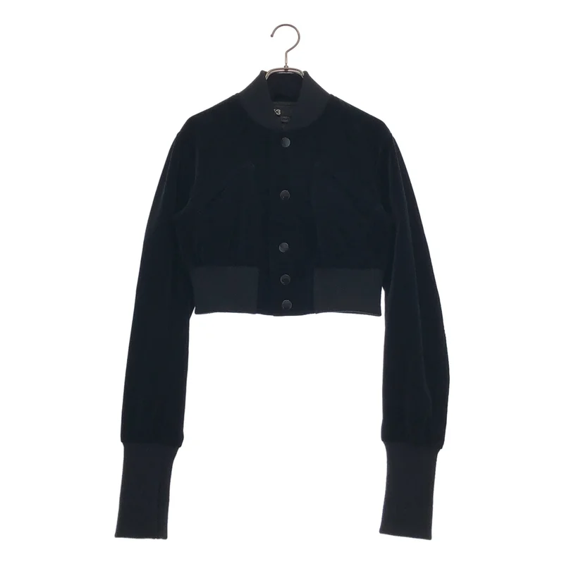 Y-3 / ワイスリー | コットン ベロア ショートジャケット | S | レディース
