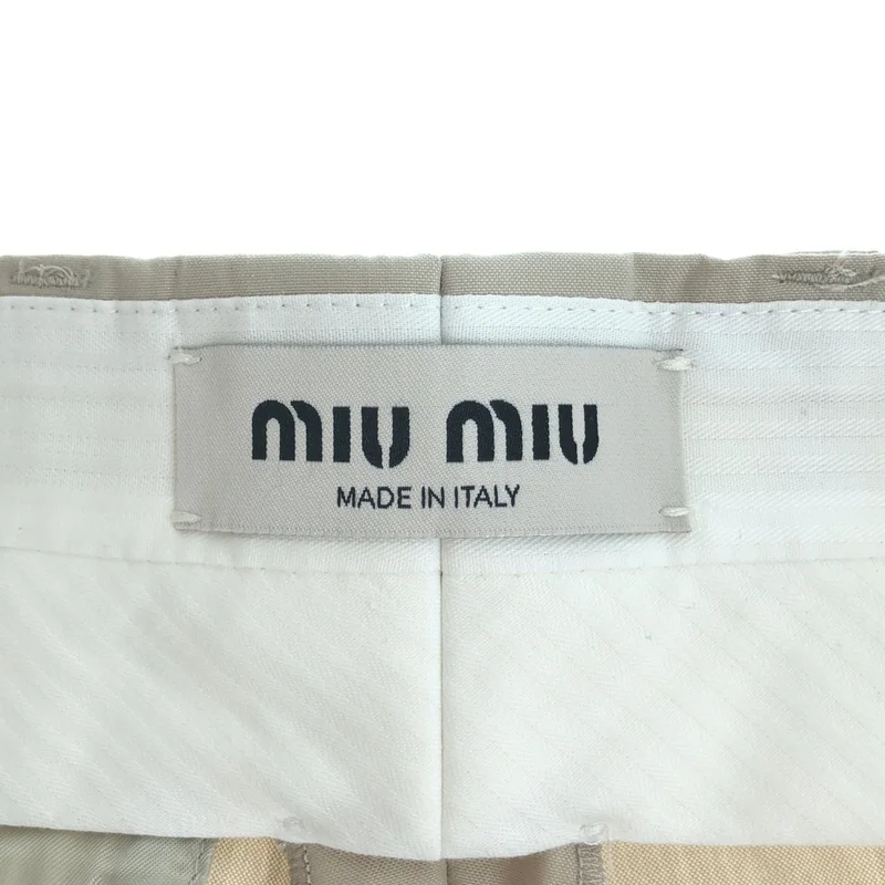miu miu / ミュウミュウ | 2025 | ロゴ パナマパンツ | 36 | レディース