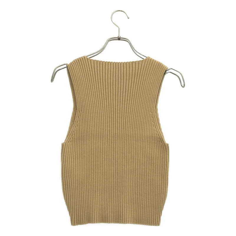 AURALEE / オーラリー | 2025SS | COTTON SILK RIB KNIT V-NECK VEST リブ ベスト | 1 | レディース