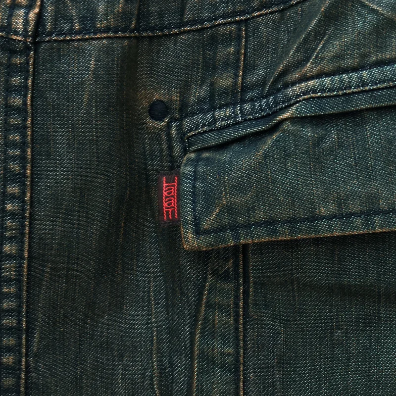 HaaT ISSEY MIYAKE / ハートイッセイミヤケ | ヴィンテージ加工 プリーツ デニムスカート | 3 | レディース