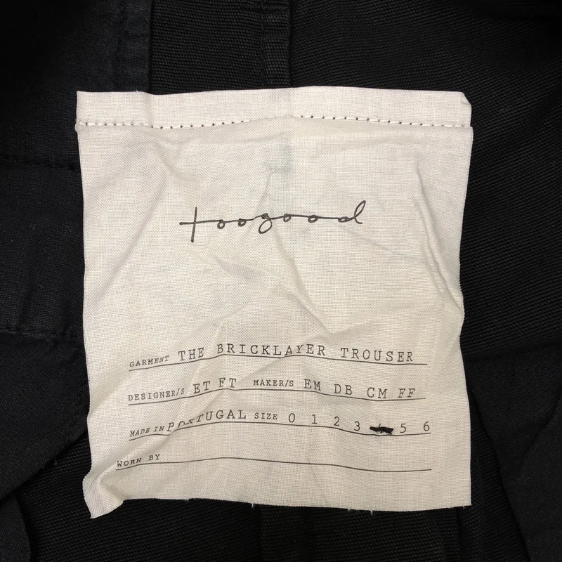 TOOGOOD / トゥーグッド | THE BRICKLAYER TROUSER ブリックレイヤー トラウザー パンツ | 4 | メンズ
