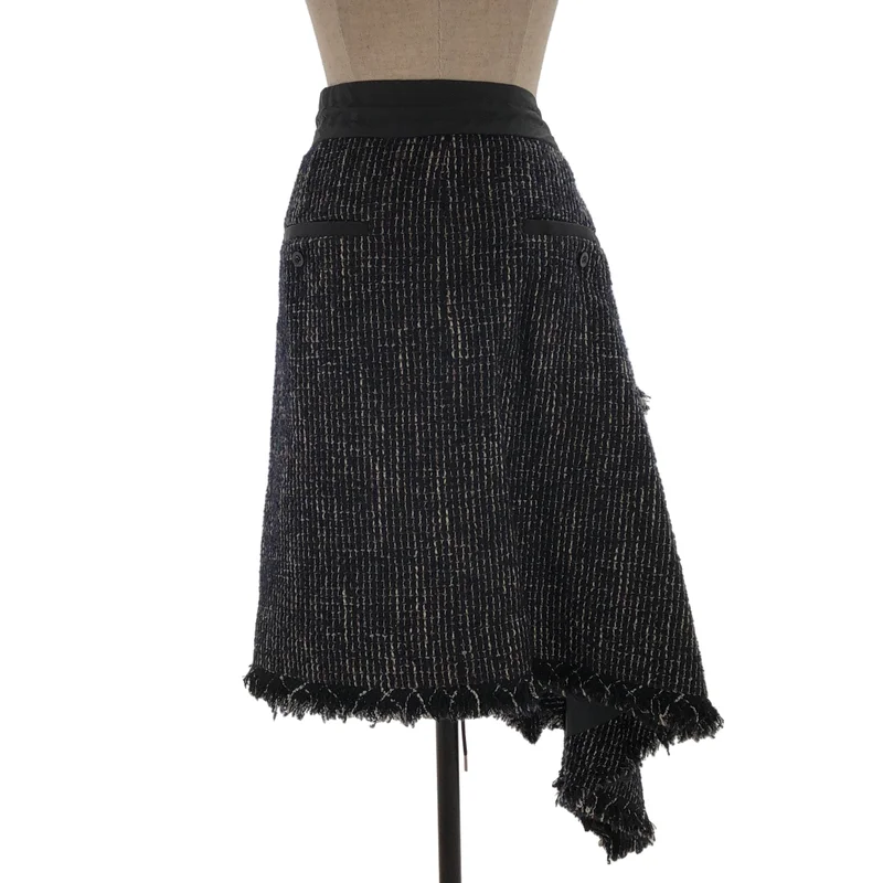 sacai / サカイ | TWEED SKIRT ロングスカート | 2 | レディース