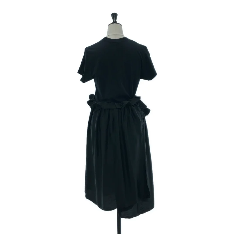 noir kei ninomiya / ノワールケイニノミヤ | 2017SS | コットン シルク 切替 フリル ワンピース | S | レディース