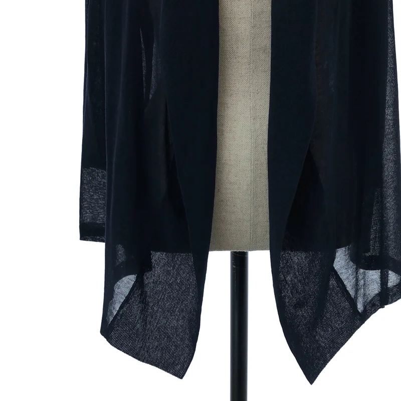 HaaT ISSEY MIYAKE / ハートイッセイミヤケ | コットン シアー フーデッドカーディガン | 2 | レディース