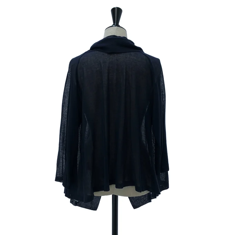 HaaT ISSEY MIYAKE / ハートイッセイミヤケ | コットン シアー フーデッドカーディガン | 2 | レディース