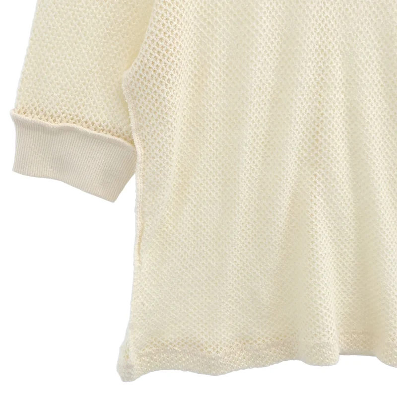 jonnlynx / ジョンリンクス | cotton mesh tops ニット JL224-CT875 | F | レディース
