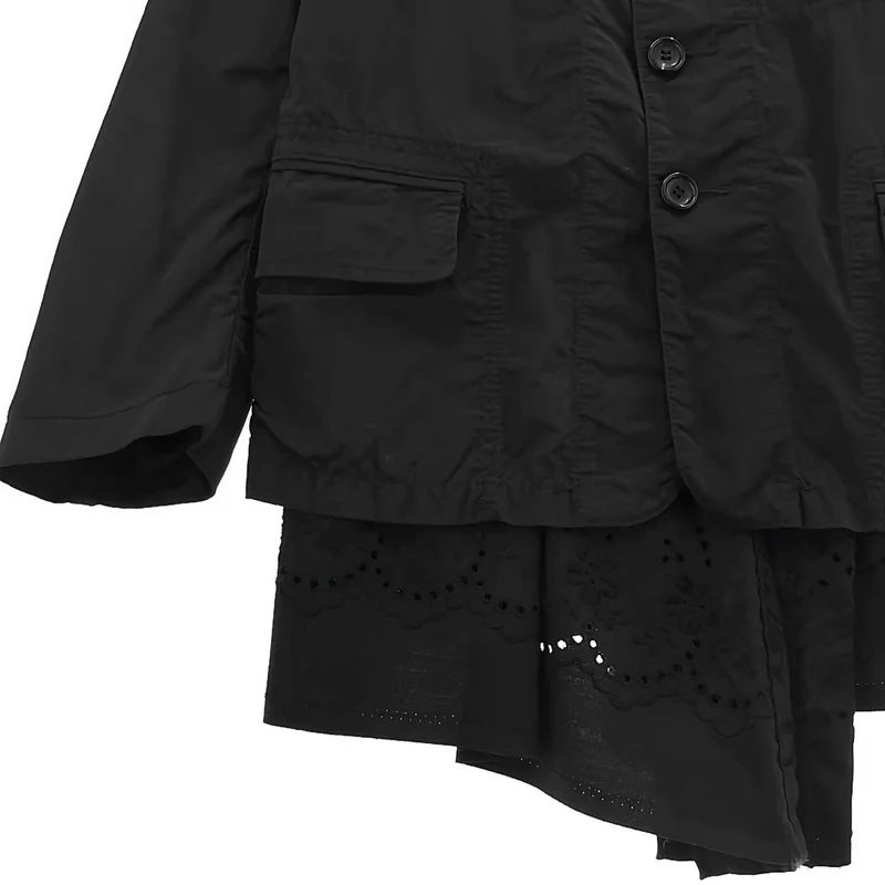tricot COMME des GARCONS / トリココムデギャルソン | 2021SS | 異素材 ドッキング レイヤード ジャケット | S | レディース