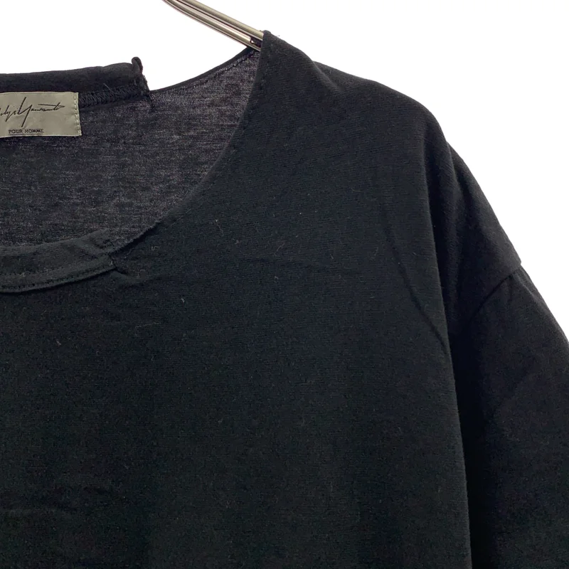 YOHJI YAMAMOTO POUR HOMME / ヨウジヤマモトプールオム | 2015SS | コットン 変形 アシンメトリー スリット Tシャツ カットソー | 3 | メンズ